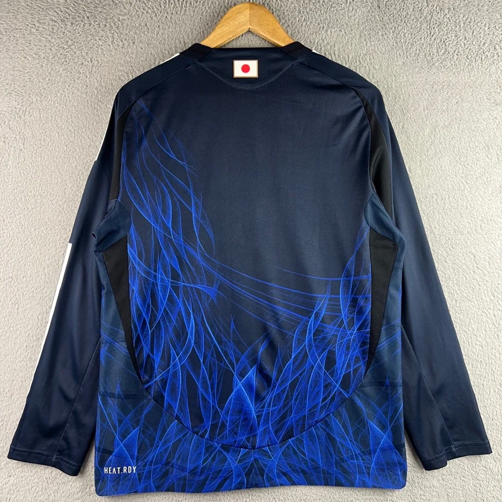 Adidas Y-3 Yohji Yamamoto Japan National Team Jersey Long Sleeve Blue Slim
